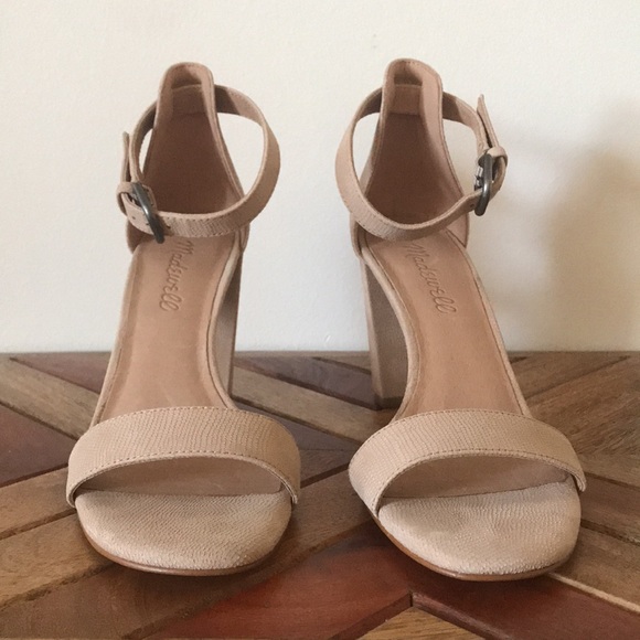 Madewell strappy heels in tan suede - Picture 2 of 5